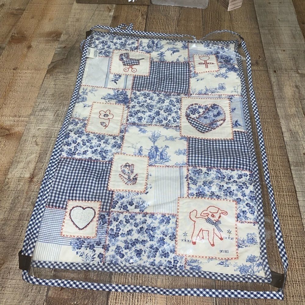 Brighton Blue Quilted Look Changing Pad